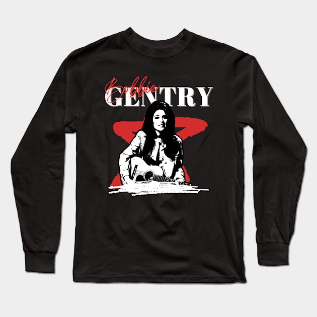 Bobbie gentry retro style Long Sleeve T-Shirt by FlowersVibes